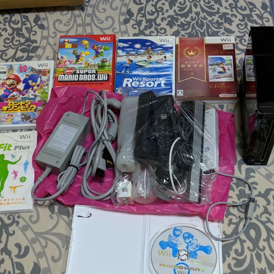 wii本体とソフト6本 バランスボード(セット販売)
