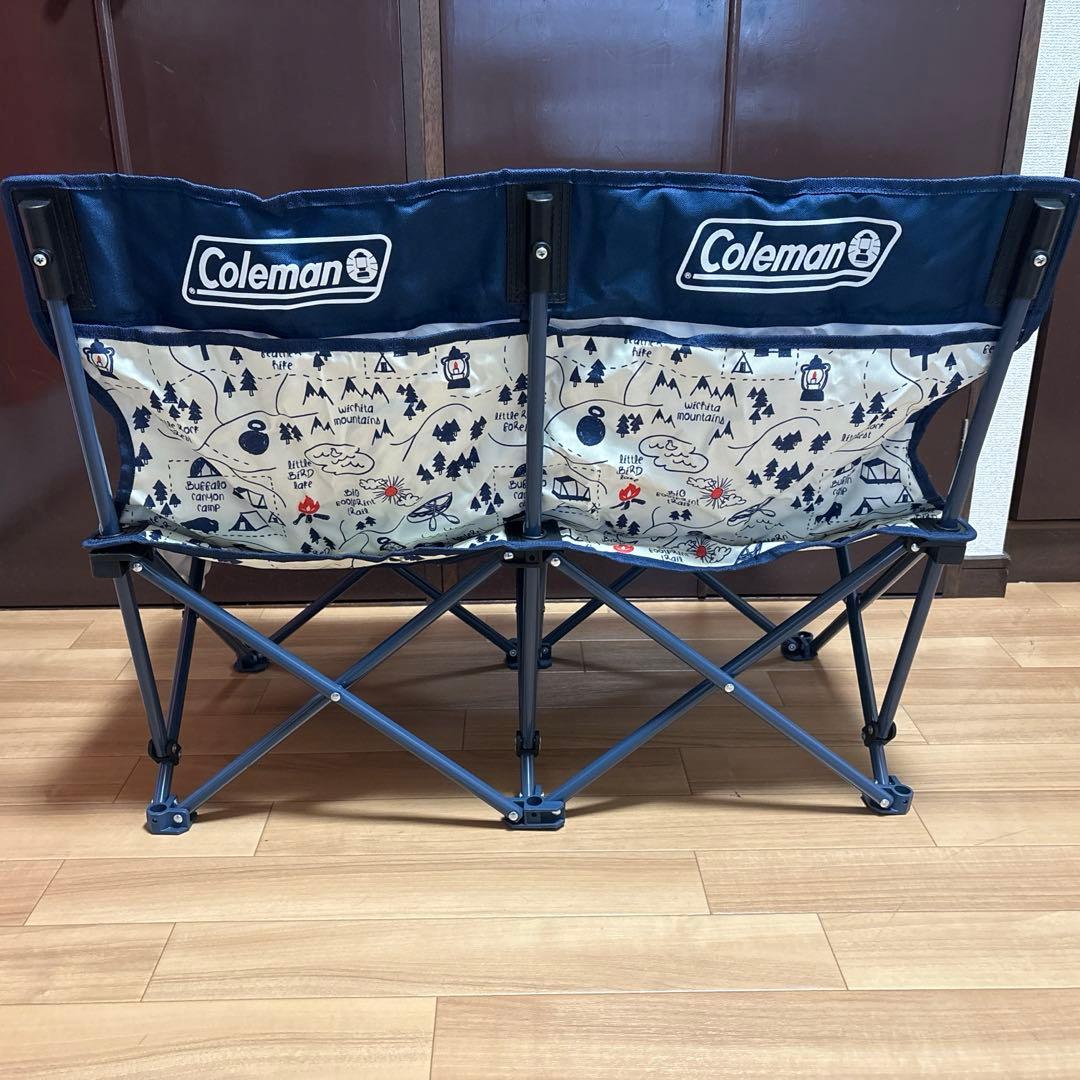 Coleman ファンチェアダブル キャンプチェア 折りたたみ 2人掛け 廃盤品