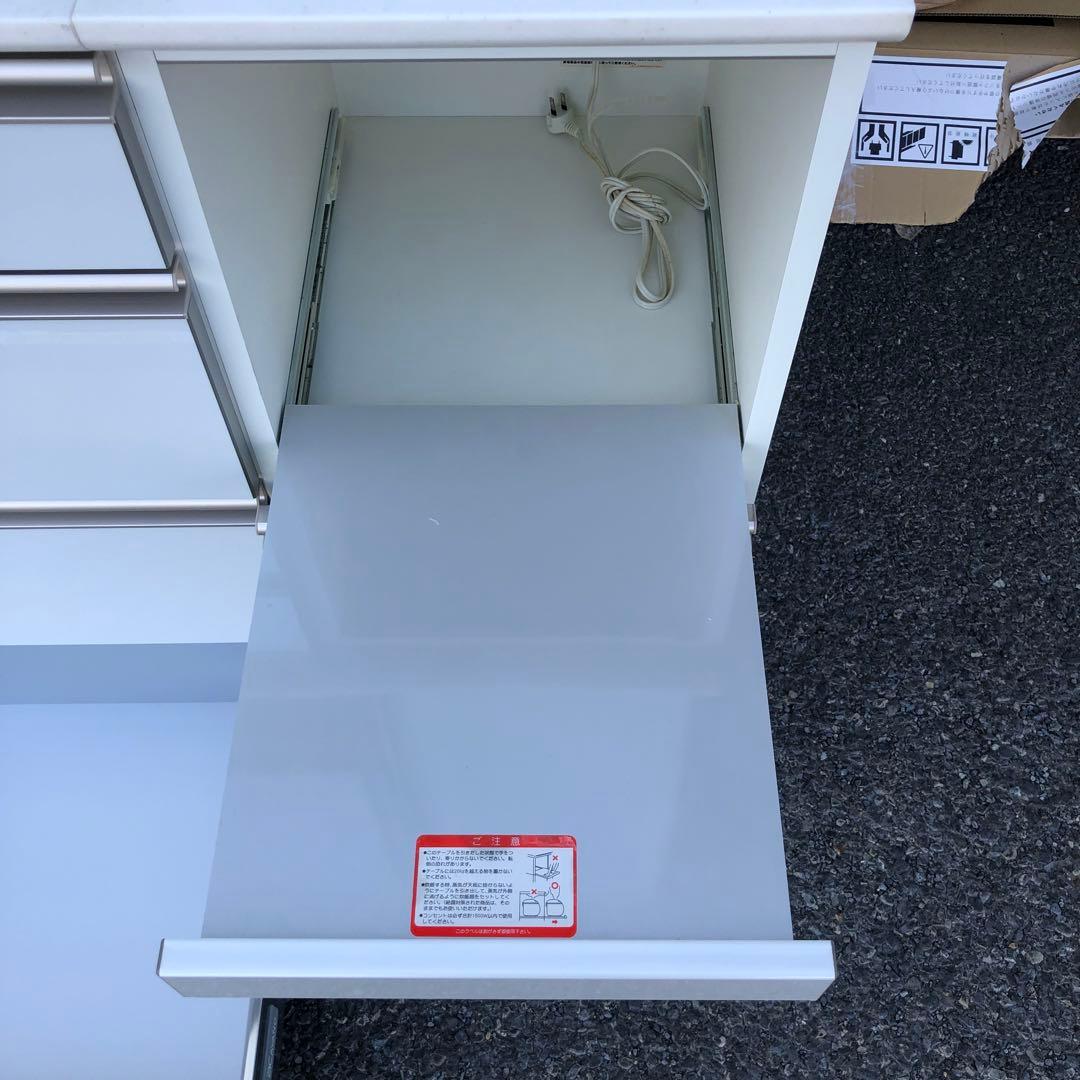 綾野製作所 AYANO 食器棚 ホワイト 全収納ソフトクローズ付き