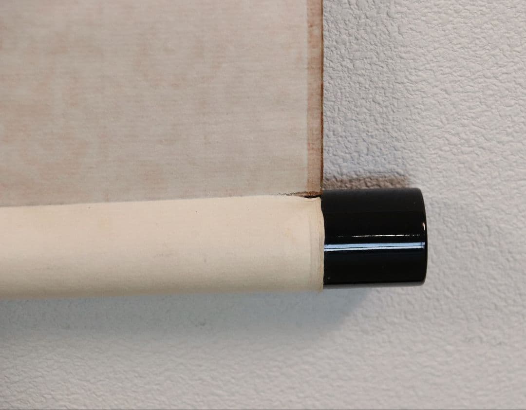 【模写】日本画 仏画 龍頭観音像 紙本 掛け軸 月〇銘 桐箱 水墨画 MA72