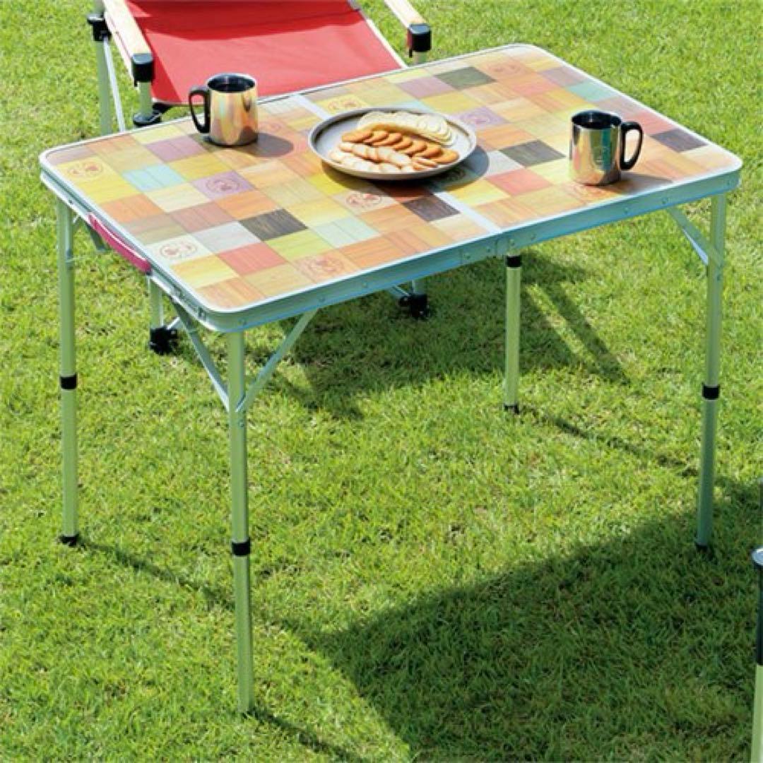 【新品】Coleman ナチュラルモザイクリビングテーブル 90プラス