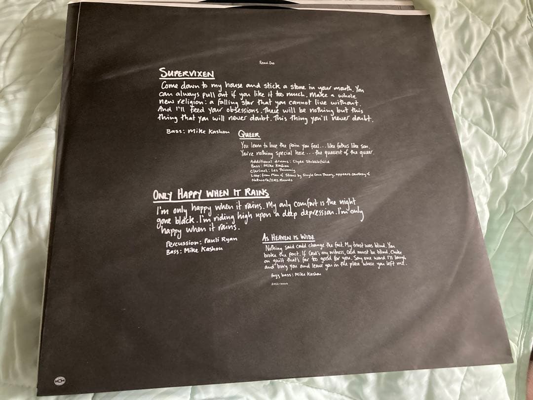 レアgarbage ガービッジ直筆サインレコード　2lp analog アナログ