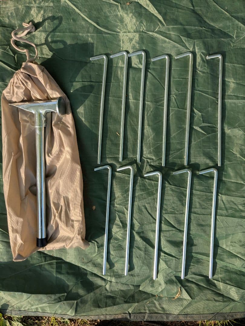 ロゴス　オーニングツアラーDUO　グランドシート＆キャノピーポール付き