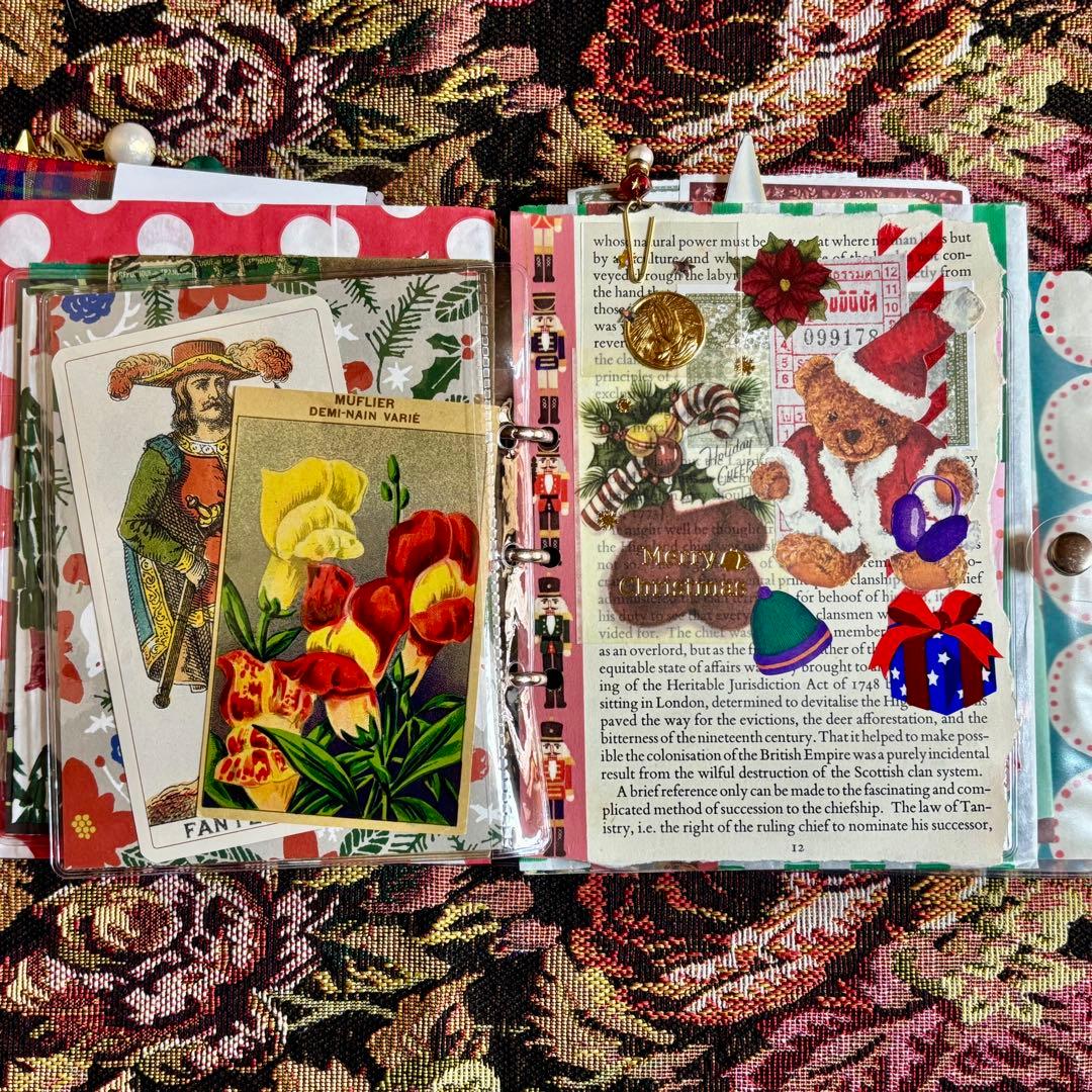 クリスマスおすそ分けファイル　ジャンクジャーナル　コラージュ素材