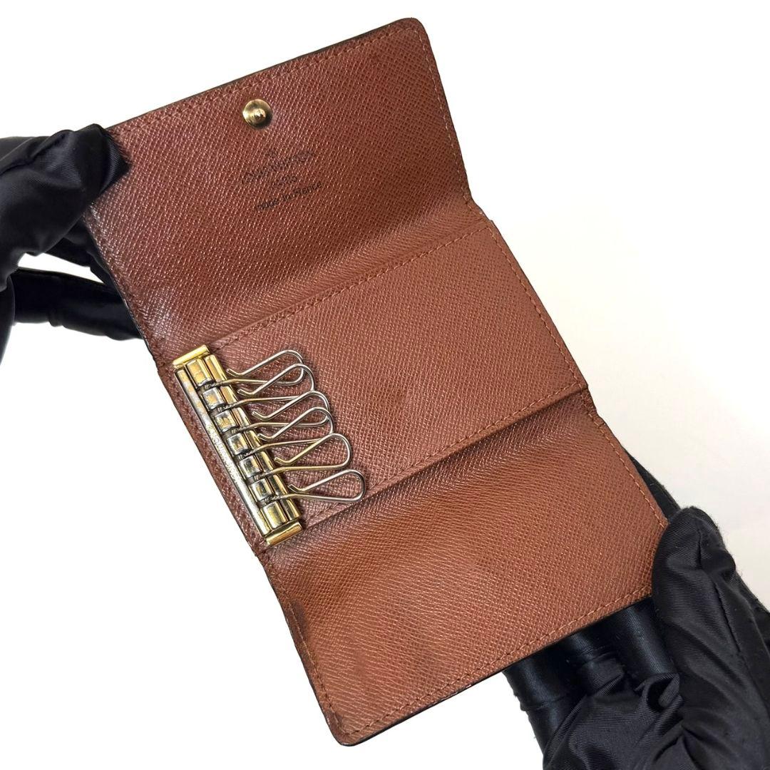 良品 ルイヴィトン モノグラム ミュルティクレ6 キーケース 6連 鍵 key