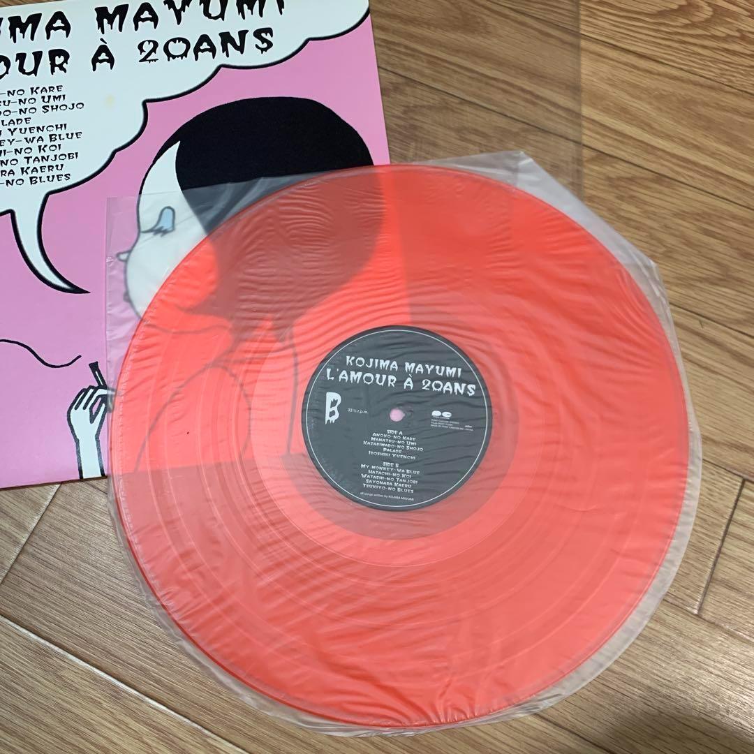 10) 小島麻由美　レコード　l’amour a' 20 ans 二十歳の恋