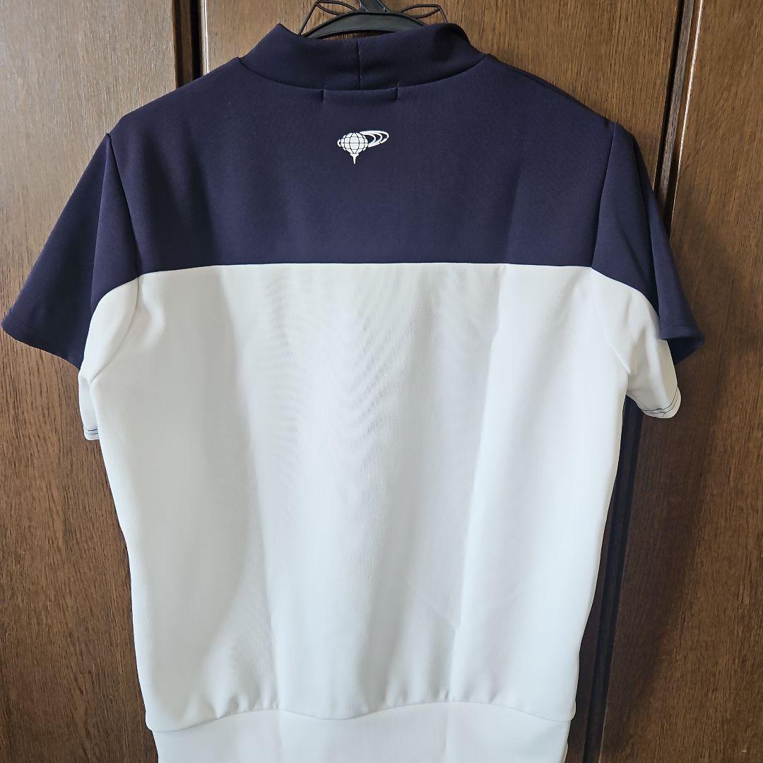 ビームスゴルフ　バイカラー切り替え　モックネック