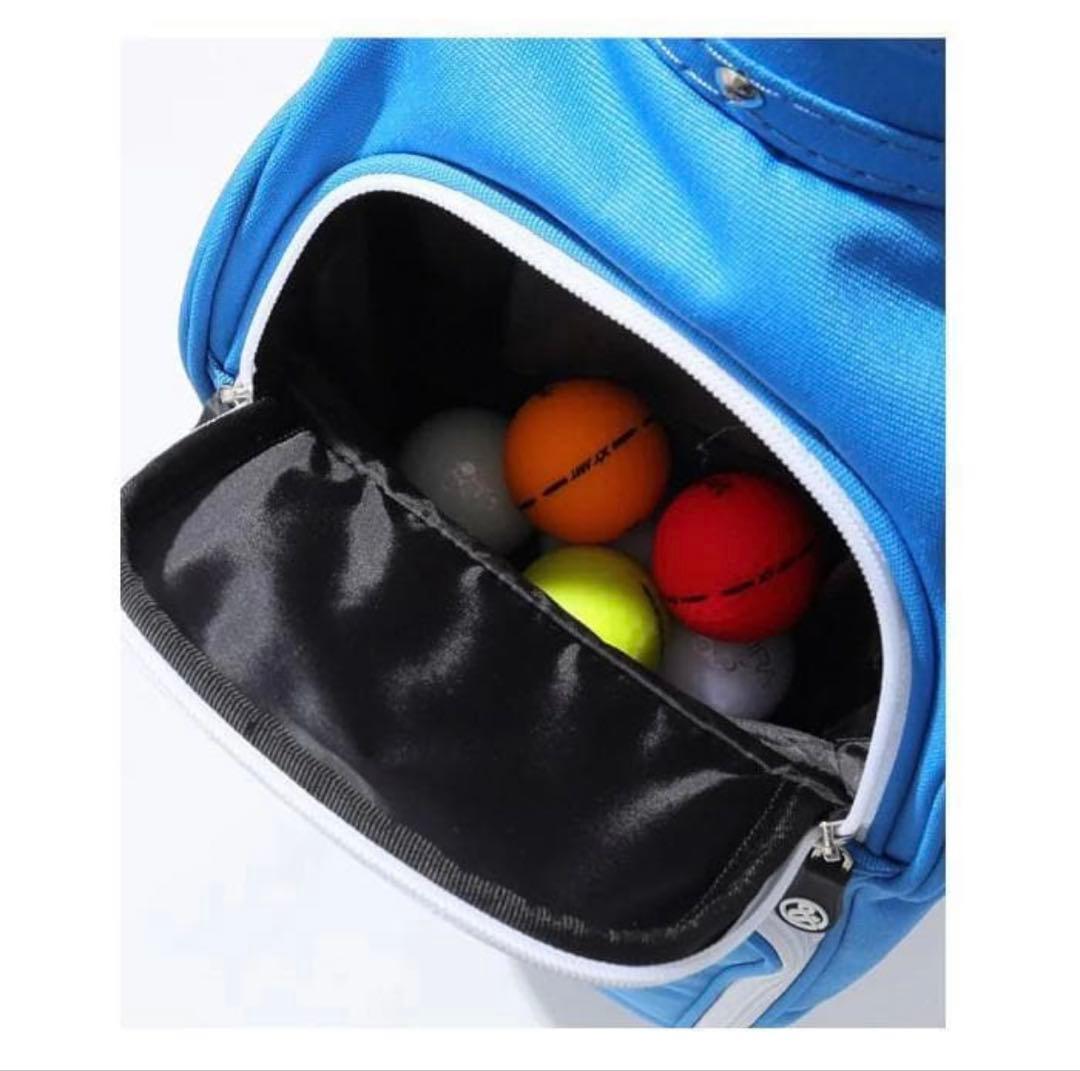 新品 and per se アンパスィ キャディバッグ ゴルフバック　水色ブルー