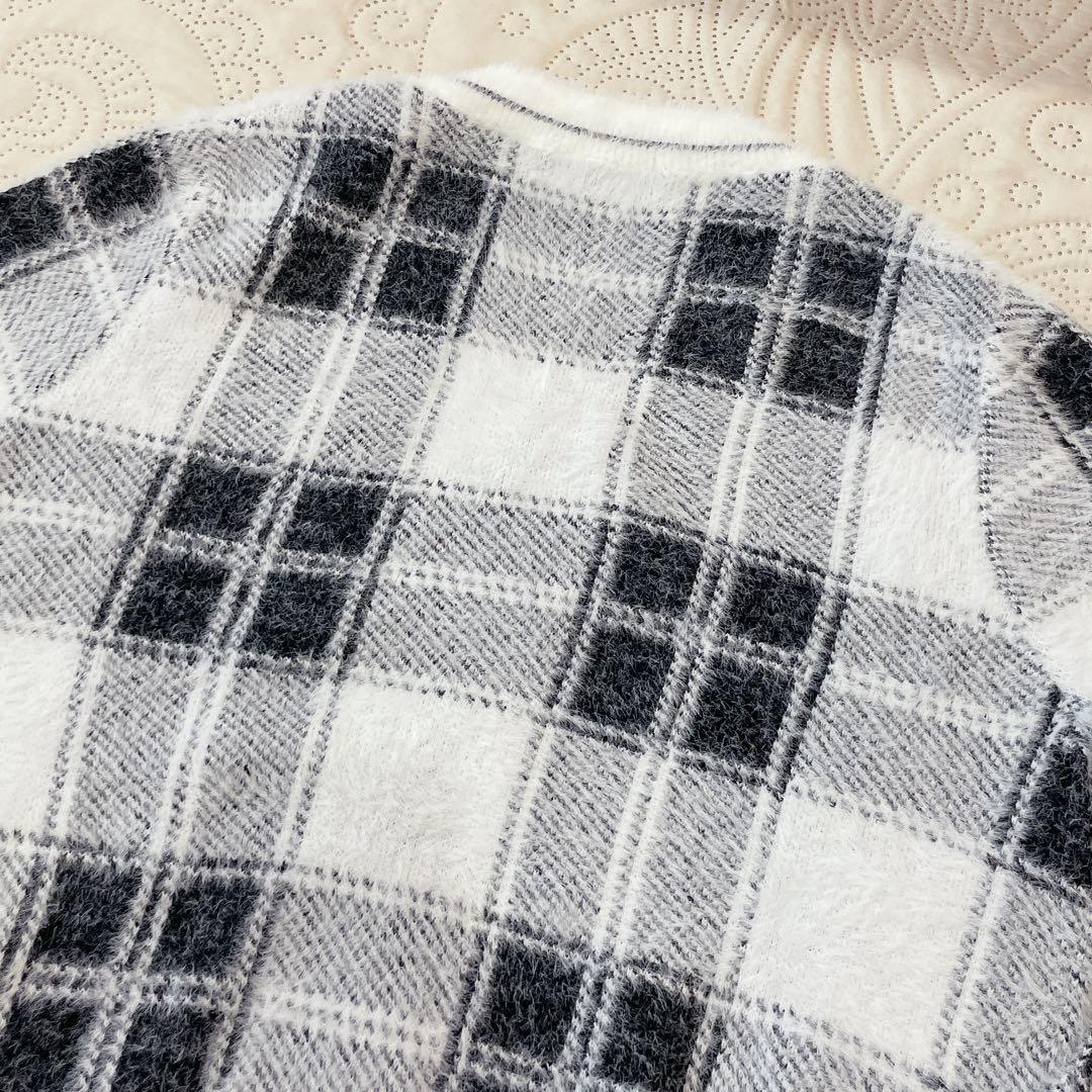 キャロウェイ　レディース　 ニット　M　Vネック　セーター　チェック柄　ゴルフ