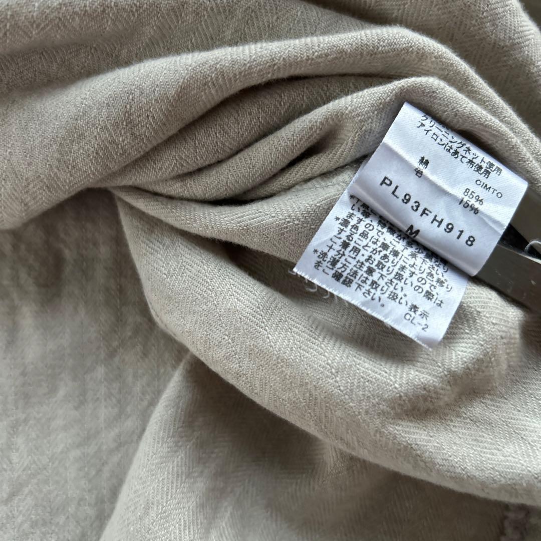 プランテーション 製品染め　ロングシャツワンピース