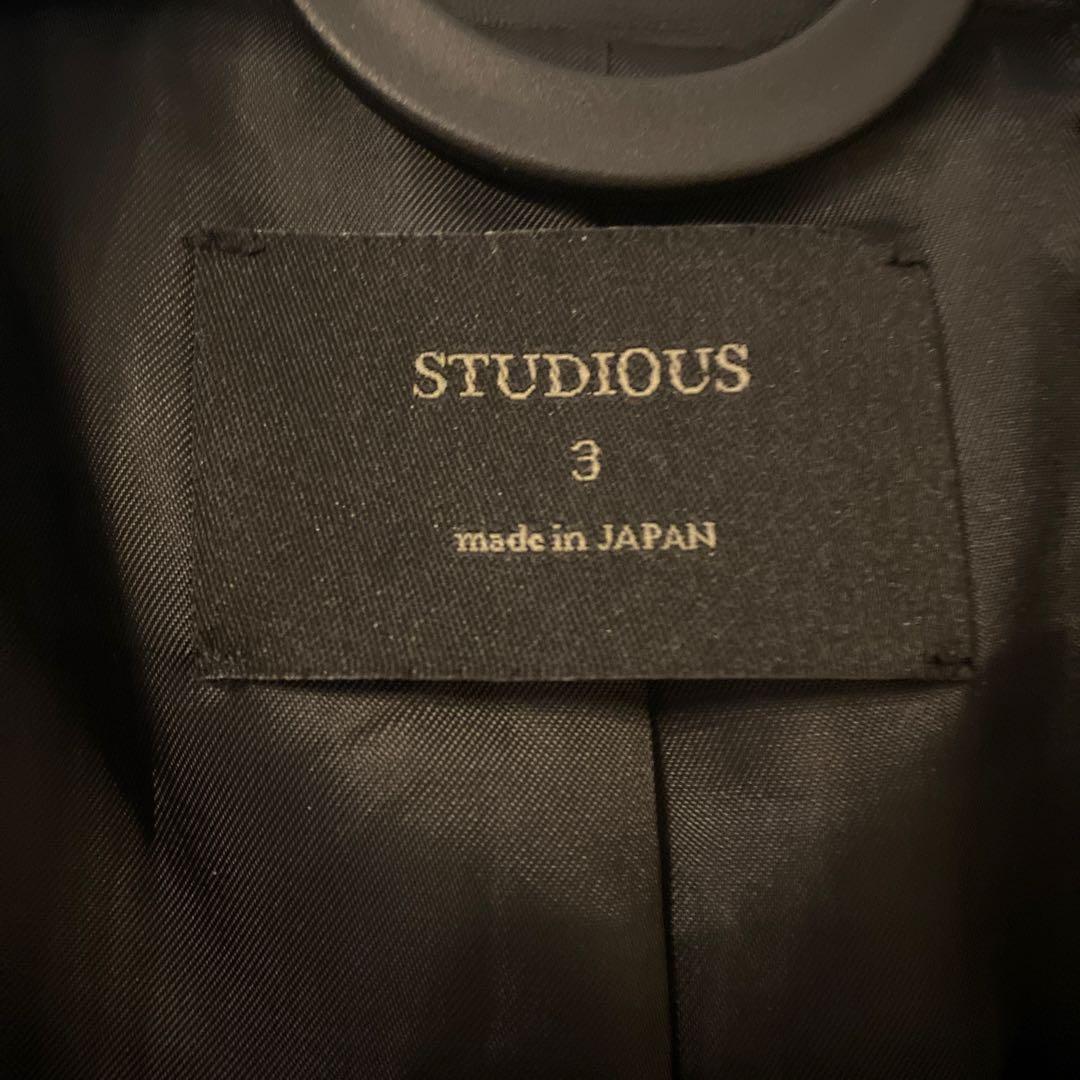 STUDIOUS ブラックレザージャケット サイズ3