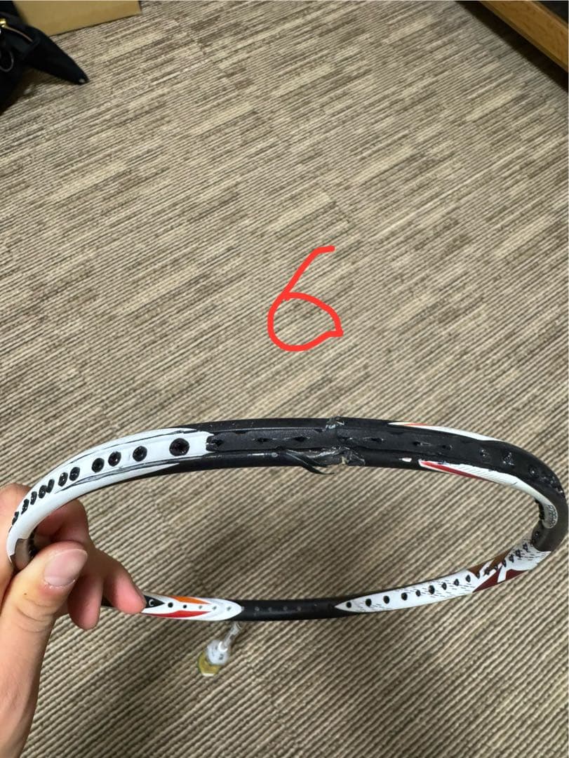 バドミントンラケット 6本セット　ジャンク品
