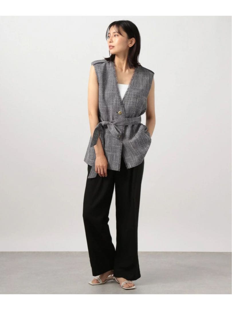 未使用＊BARNYARDSTORM ツイードベルト付きベスト 綺麗め