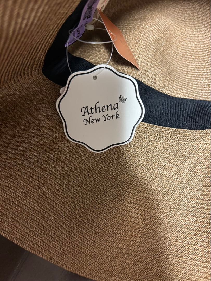 【新品未使用】Athena New York 麦わら帽子