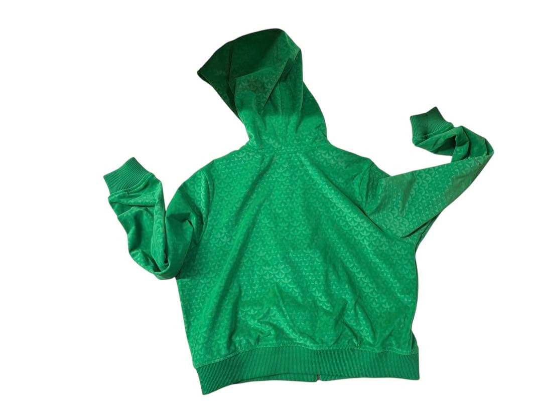 未使用 アディダス 緑 モノグラム フルジップパーカー パンツ セットアップ