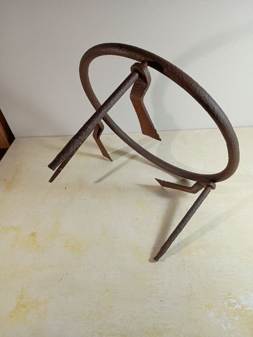 鉄製五徳 野営キャンプ 焚火用品