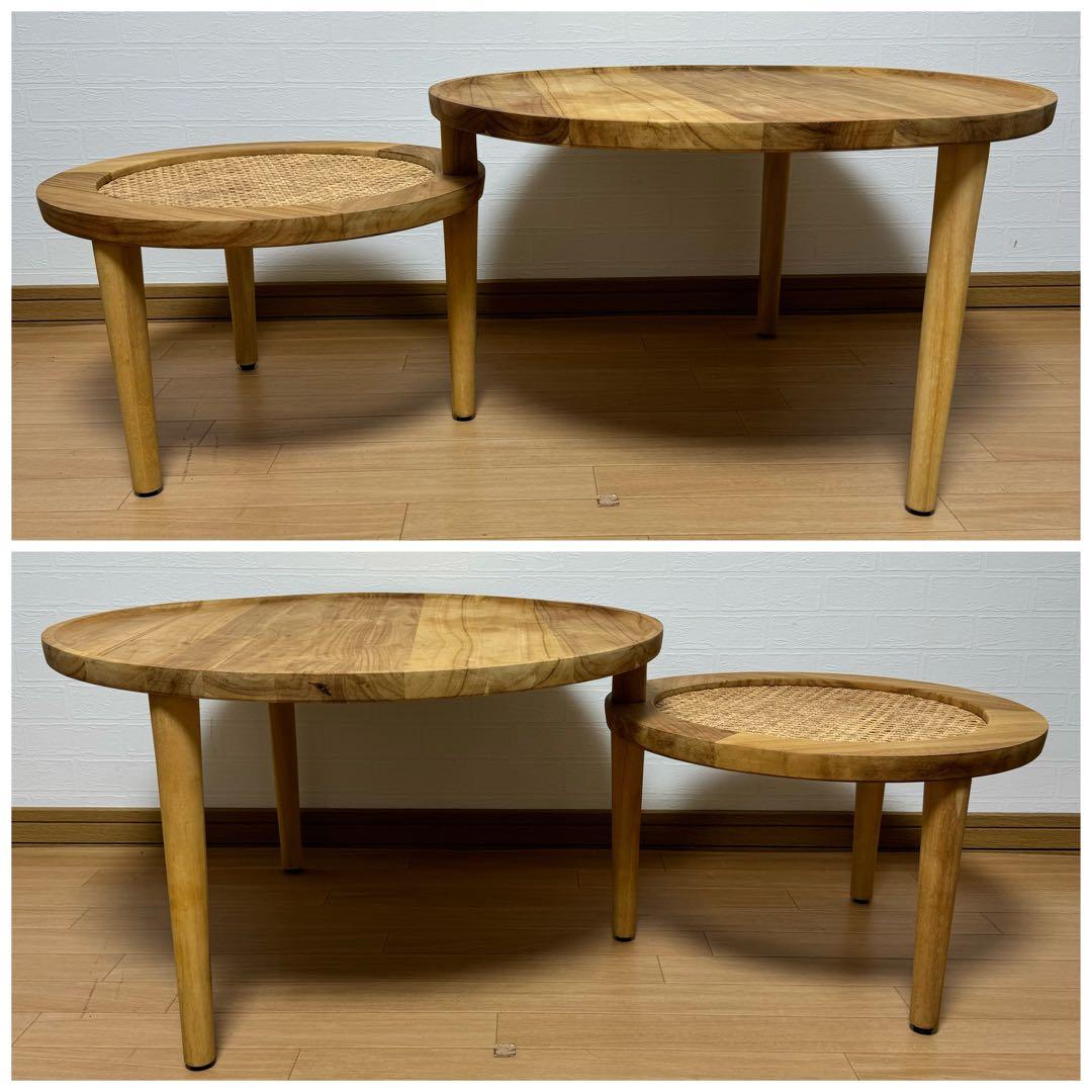 クーロ センターテーブル ダイニングテーブル ローテーブル ネストテーブル