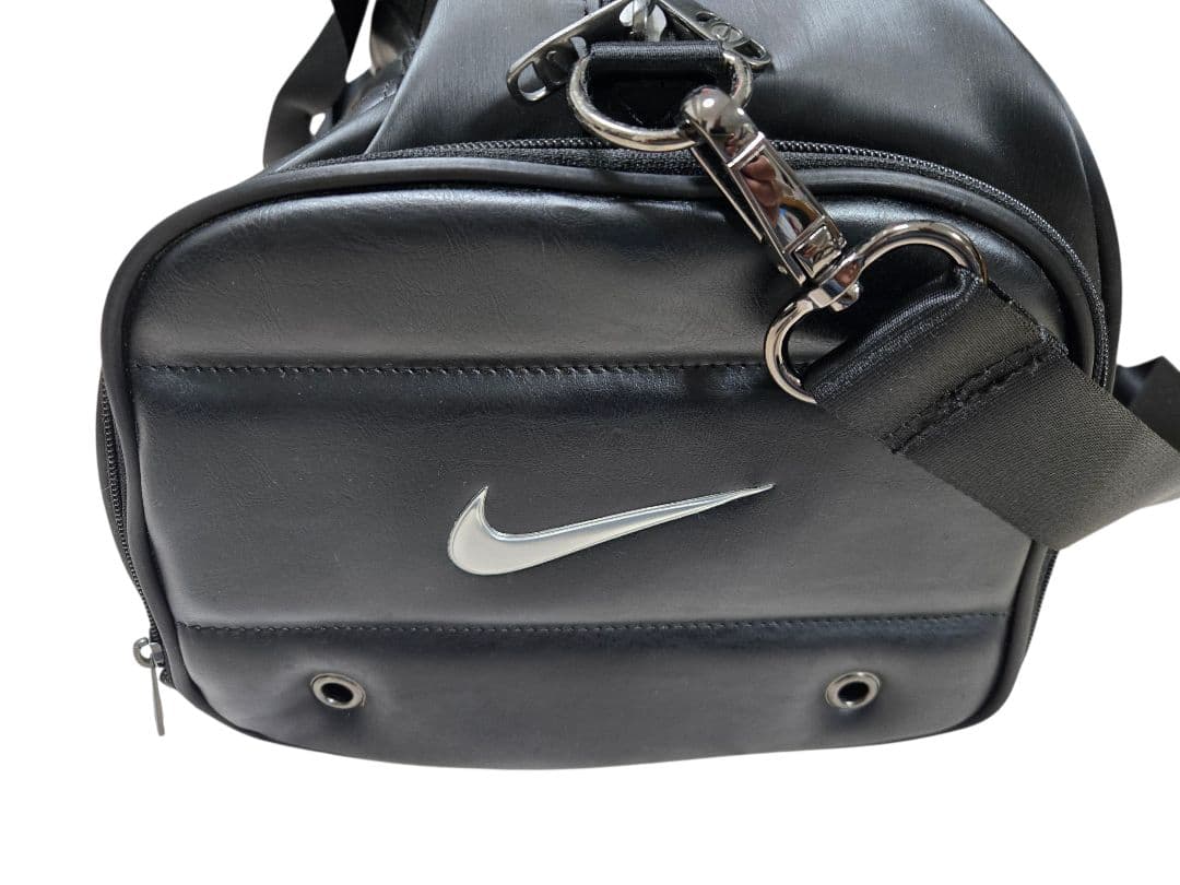 美品 Nike ナイキ キルティング ゴルフバッグ シューズバッグ ブラック 黒