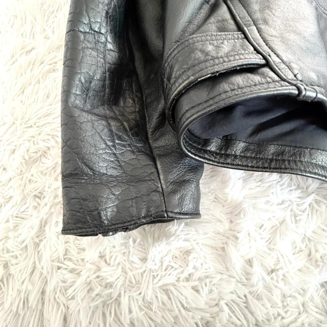 ライダースジャケット　ダブルライダース　本革　 レザージャケット カウレザー