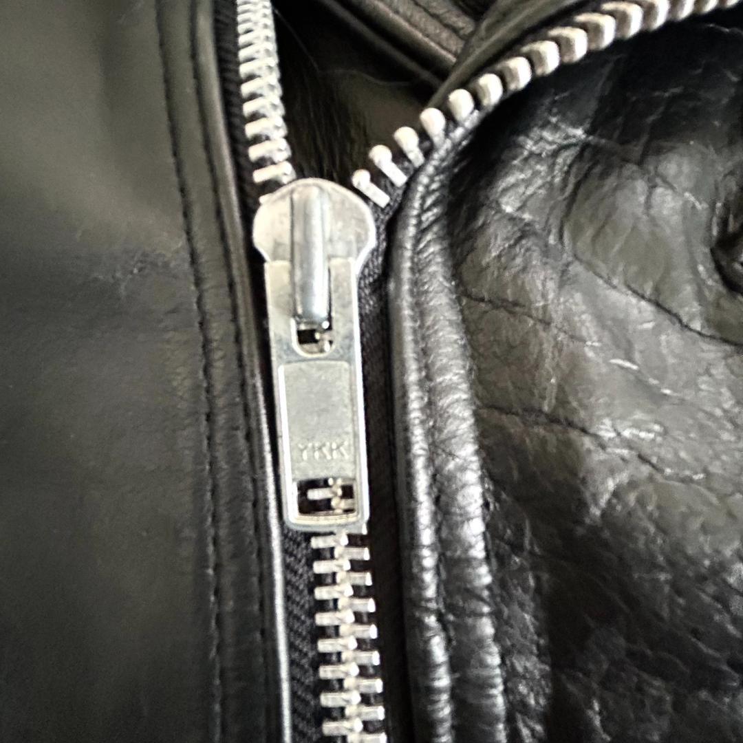 ライダースジャケット　ダブルライダース　本革　 レザージャケット カウレザー