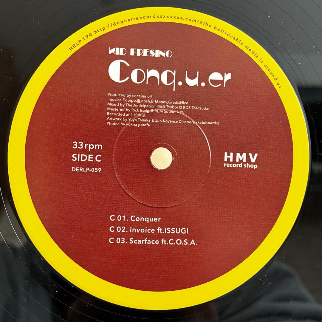 KID FRESINO Conq.u.er レコード　flashbacks 美品