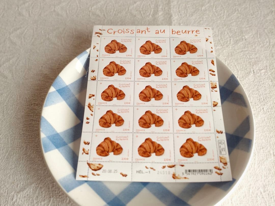 【ａｎｃｏさま】la poste france ❀ クロワッサンの香り スタンプ