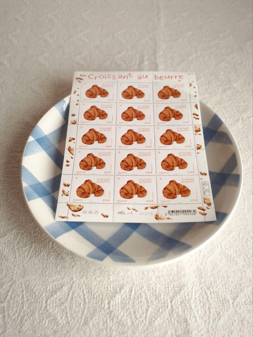 【ａｎｃｏさま】la poste france ❀ クロワッサンの香り スタンプ