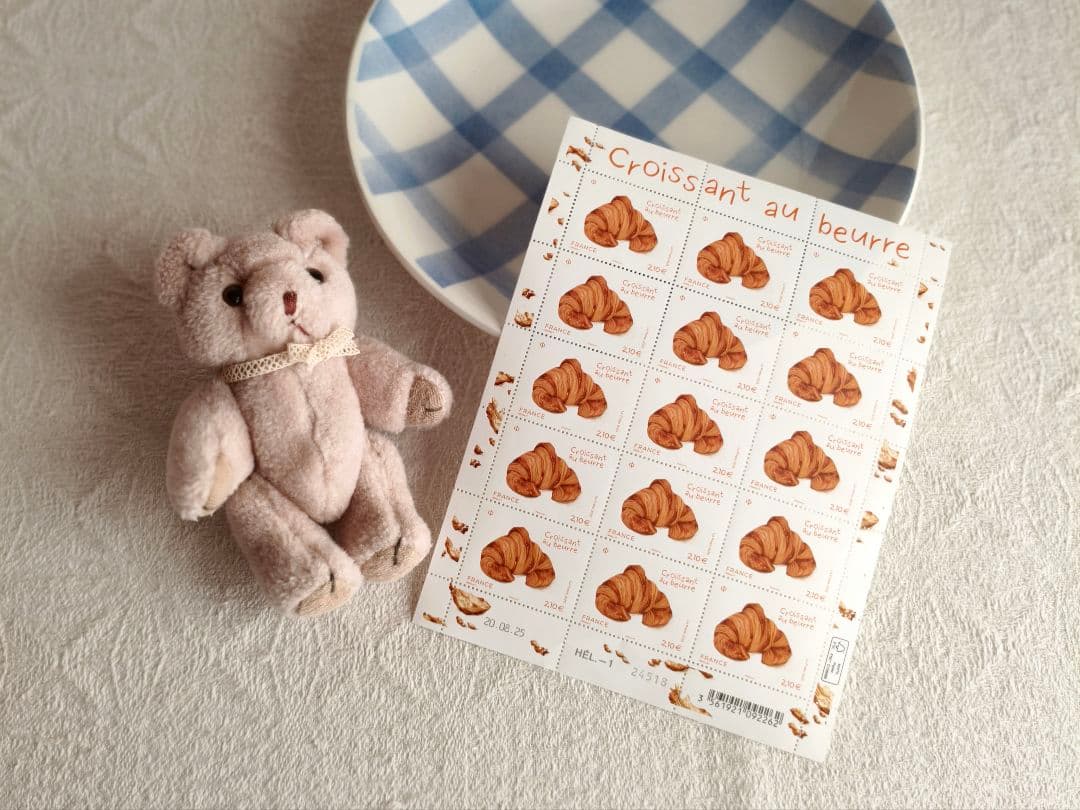 【ａｎｃｏさま】la poste france ❀ クロワッサンの香り スタンプ
