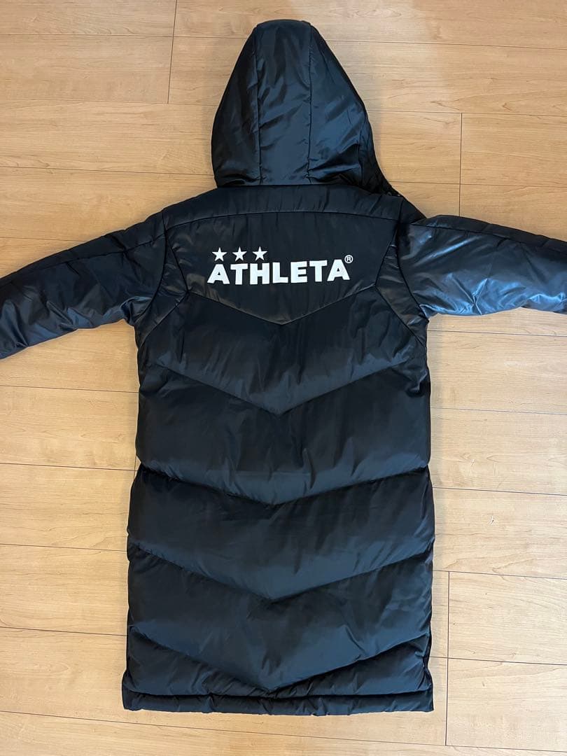 o*1様 ATLETA フード付きダウンコート ブラック