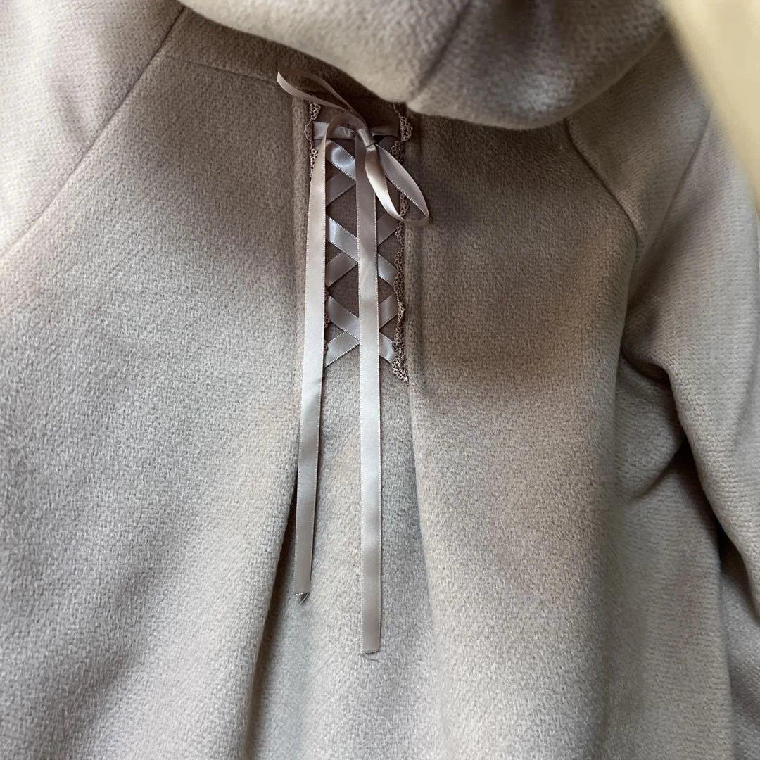 アクシーズファム⭐︎フーテッドポンチョコート⭐︎アワピンク⭐︎Mサイズ⭐︎新品未使用品