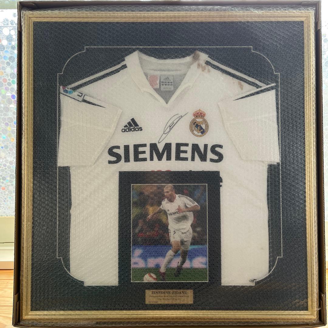 【希少★新品】ジネディーヌ・ジダン 直筆サイン入りユニフォーム　額入り