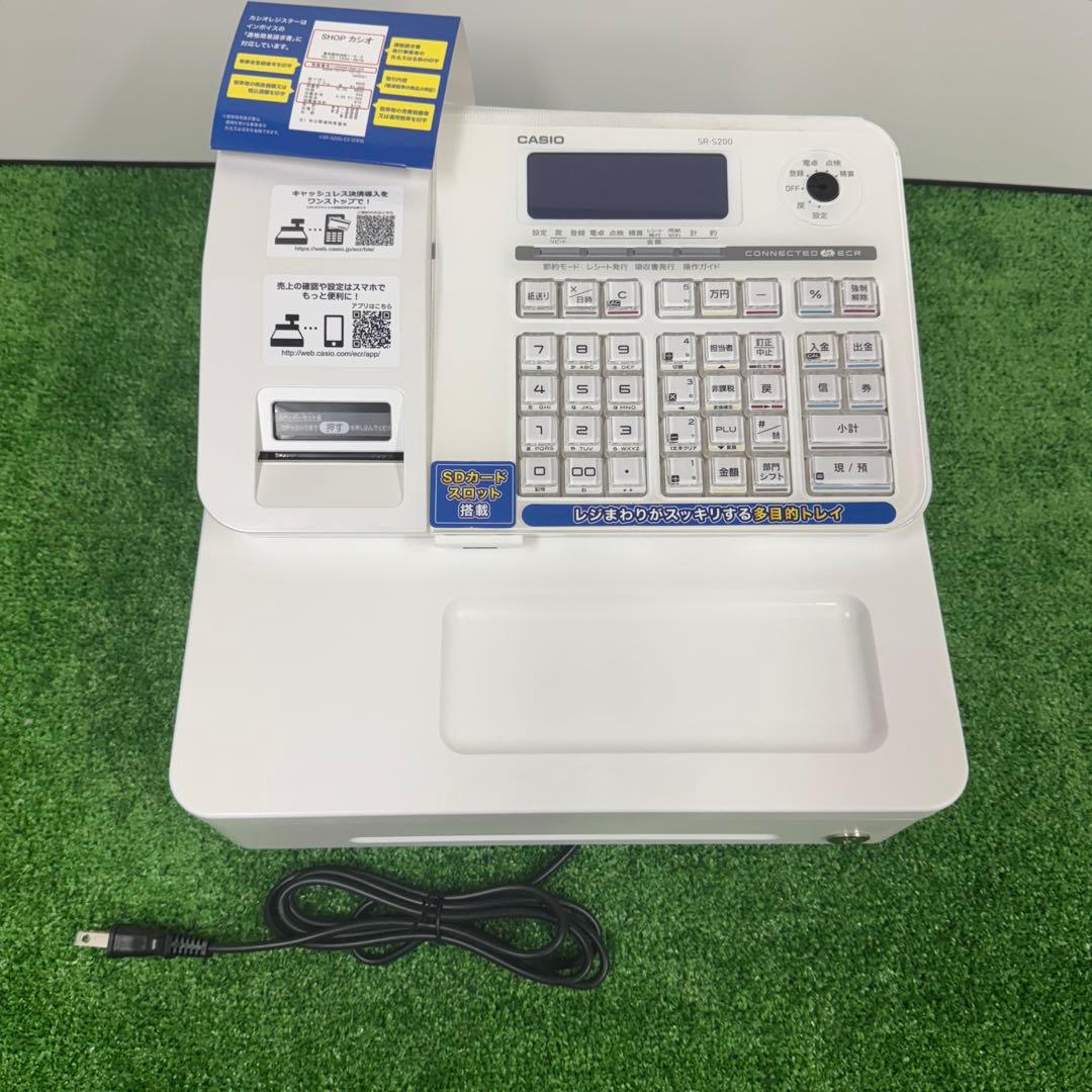 フルーツランド様 新品未使用 CASIO SR‑S200 ホワイト レジスター
