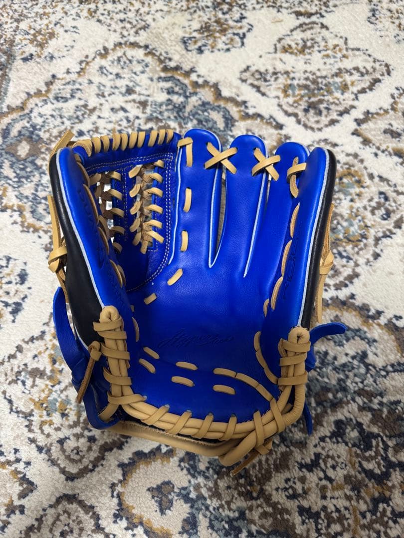 Rawlings 青 レザー 野球用グローブ