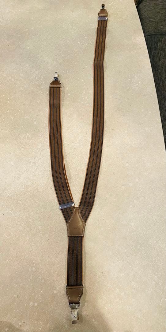 ★未使用美品 サスペンダー ブラウン