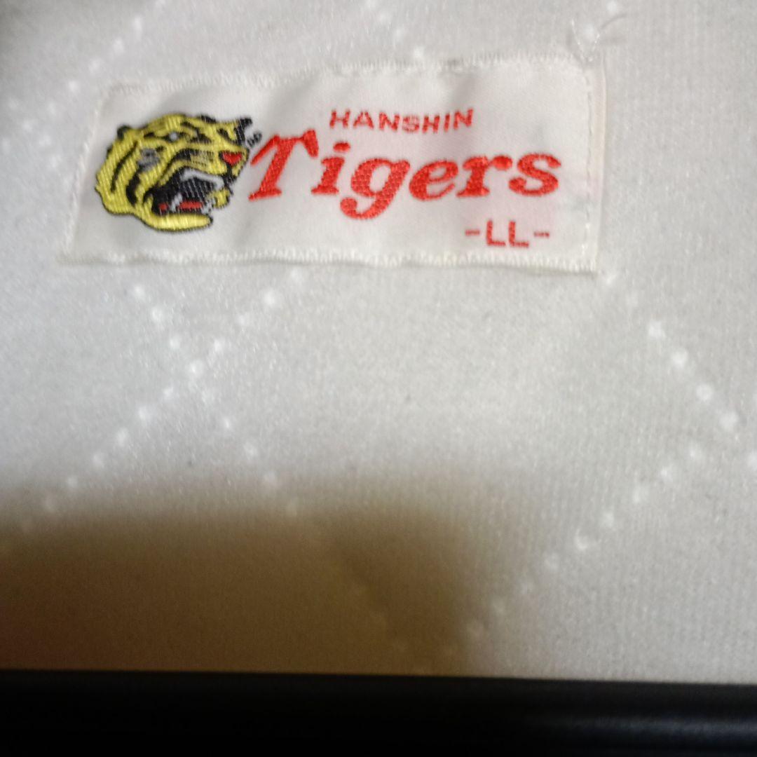 阪神タイガース　胸に虎付きサテン風スタジャン　スカジャン　アシックス日本製　LL