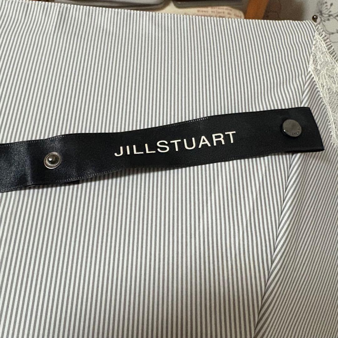 【未使用】ジルスチュアート　晴雨兼用傘　日傘　長傘　ストライプ　レース