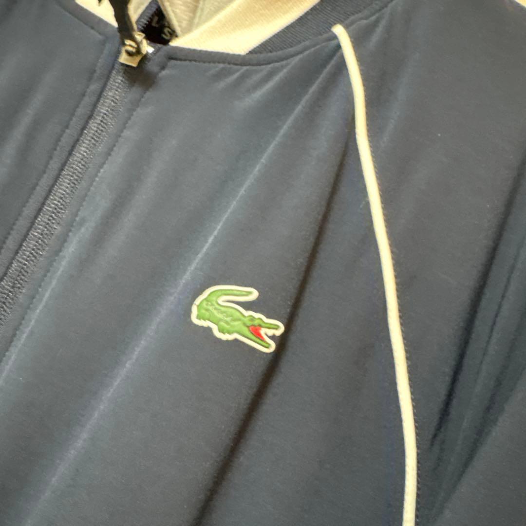 LACOSTE ゴルフ シーズナルズストレッチジップアップジャケット ネイビー