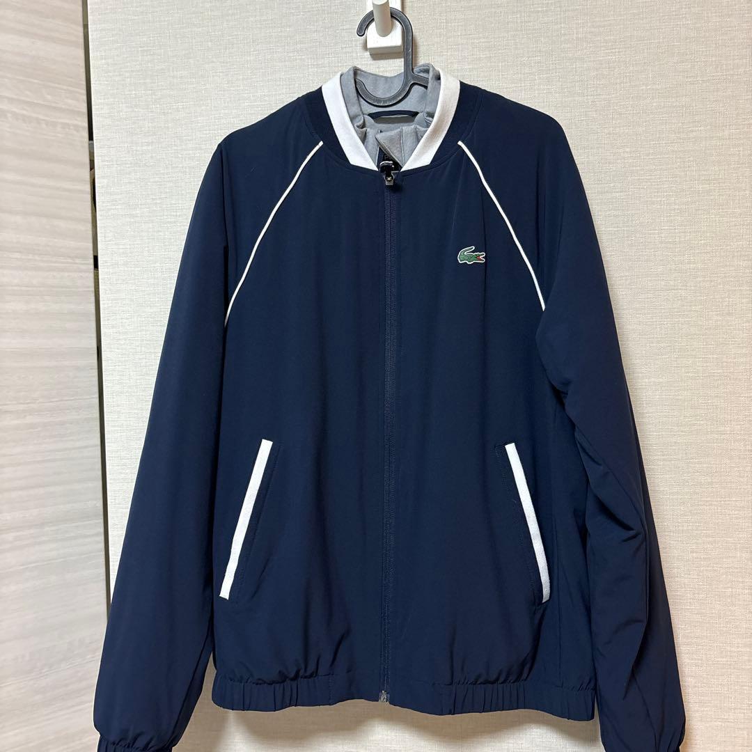 LACOSTE ゴルフ シーズナルズストレッチジップアップジャケット ネイビー