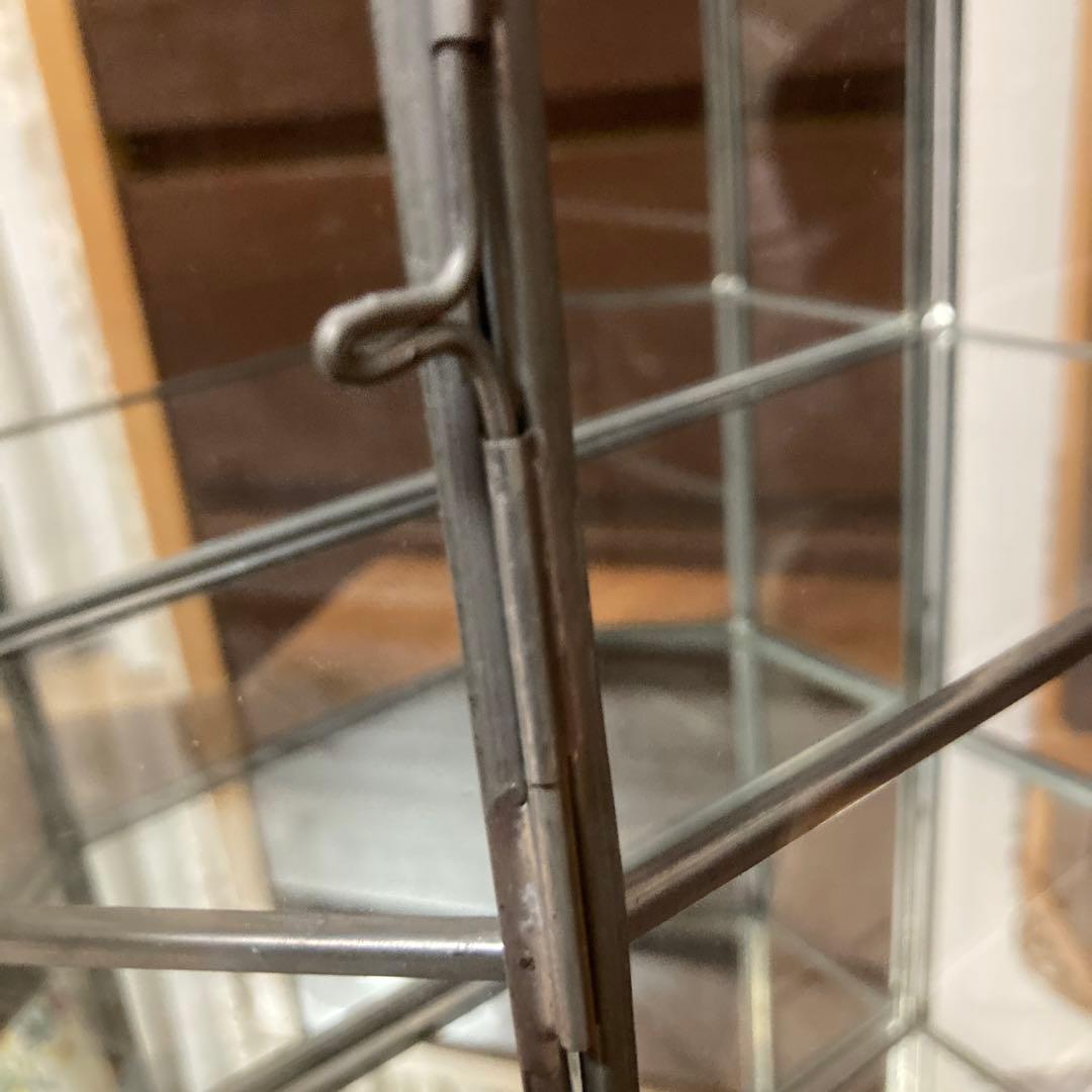 ガラス製コレクションボックス 約27cm