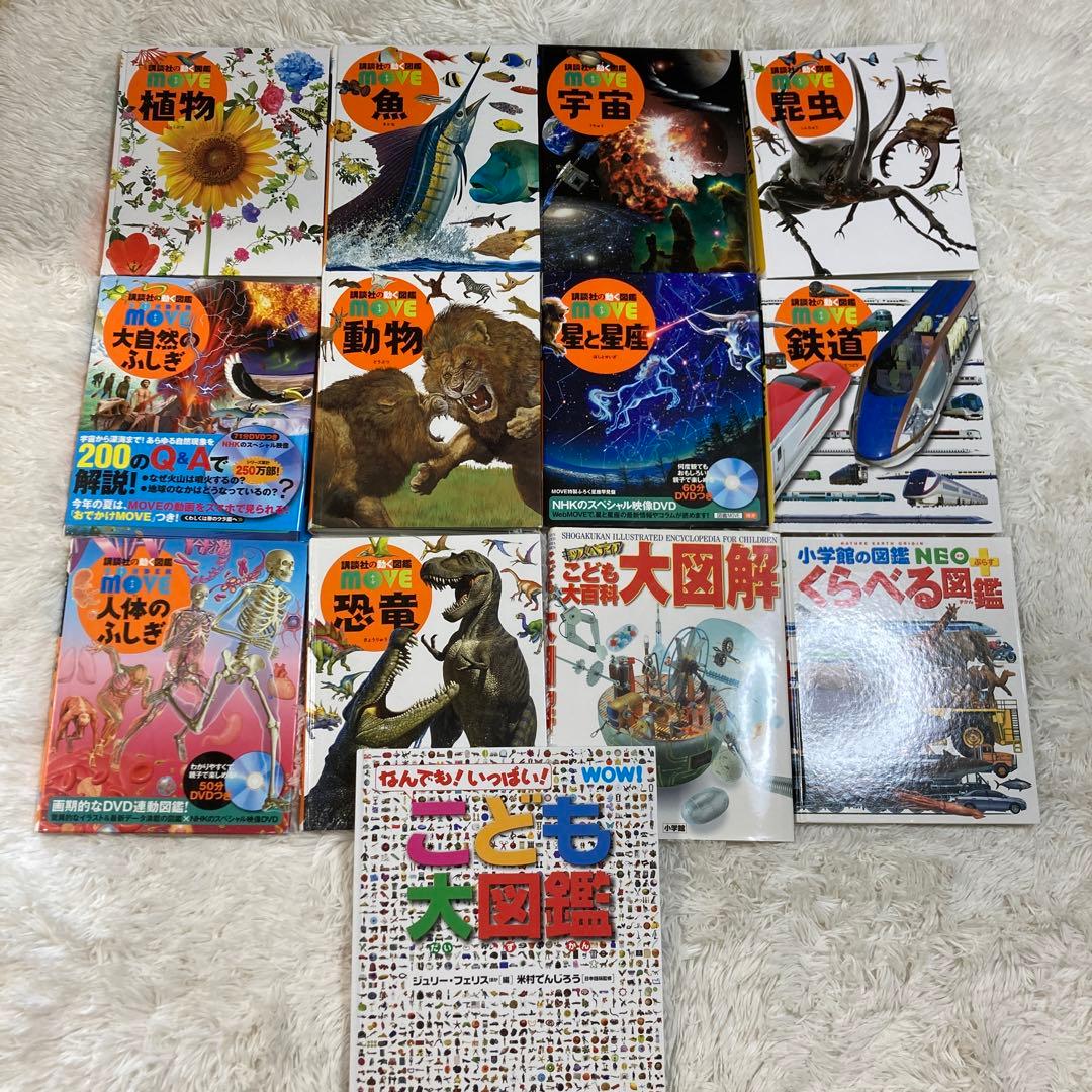 動く図鑑　move 植物　こども大百科　大図解 講談社　鉄道　図鑑　大量