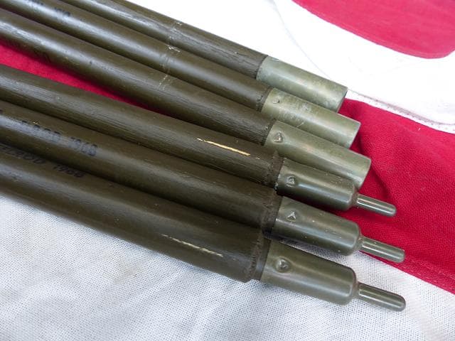 1968” 米軍実物 ナム戦 デッド!　テントポール　6本セット 軍幕 278