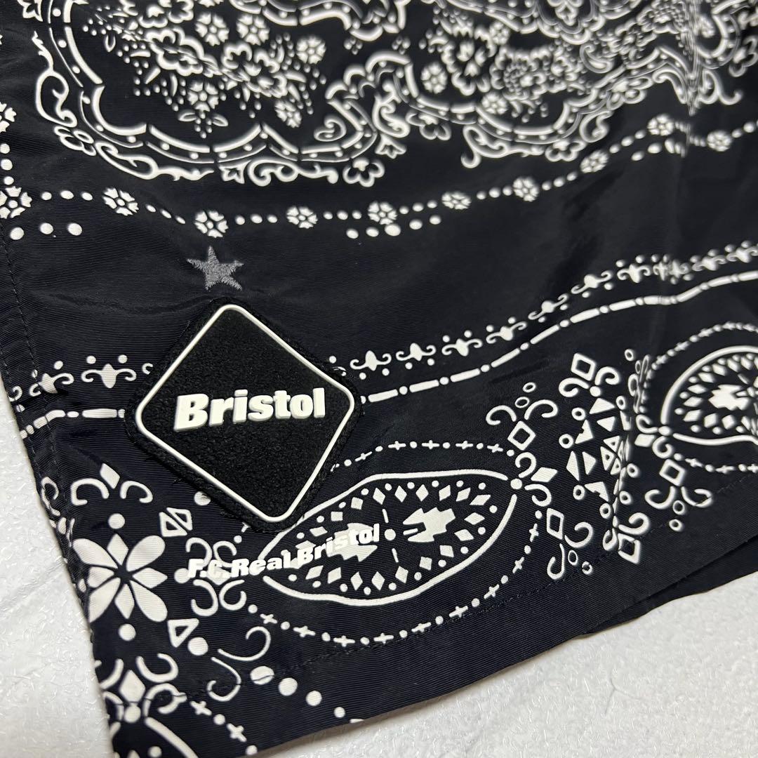 希少美品 F.C.R.B. SHORTS S ブラック バンダナショーツ