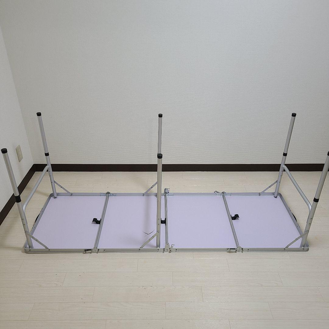 折りたたみロングテーブル 2台セット180×60cm キャンプ アウトドア