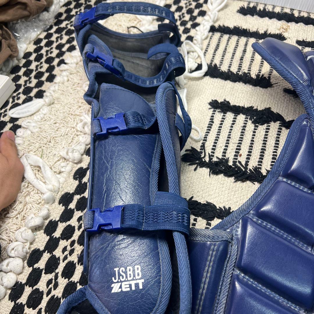 ゼット 野球 少年 軟式 キャッチャー防具 3点セット