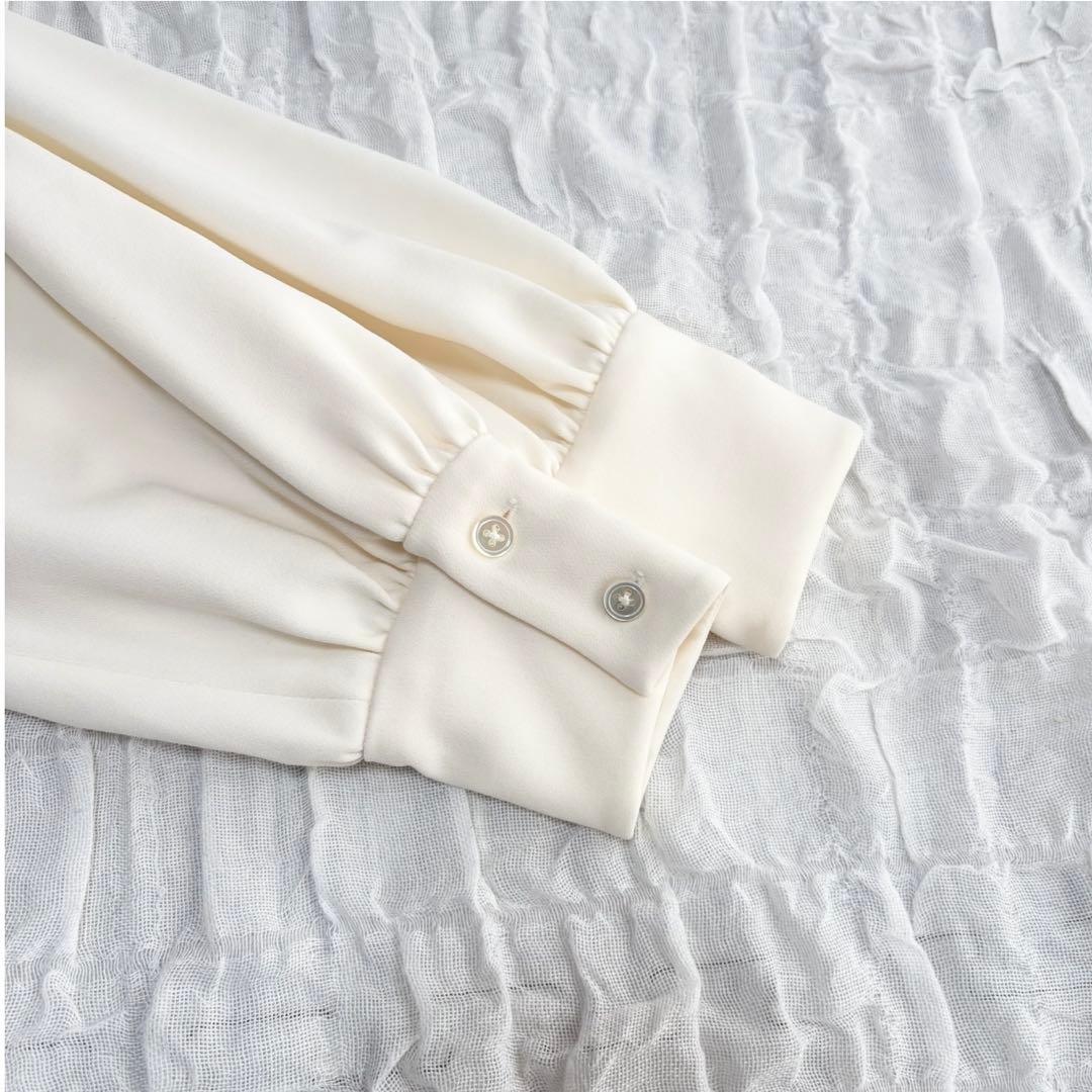 【美品】 ミューズドゥーズィエムクラス トリアセジョーゼットオーバーブラウス