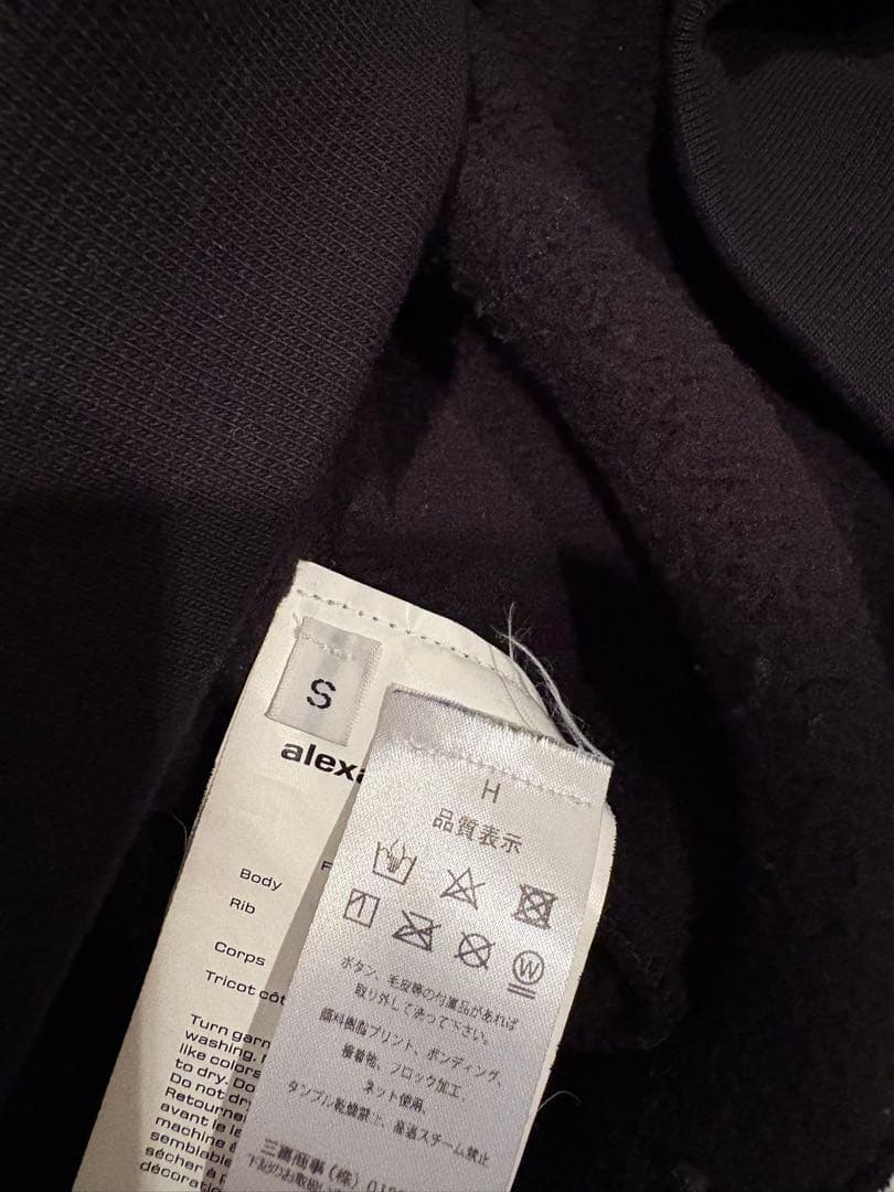 「666」alexanderwang ブラック パーカー