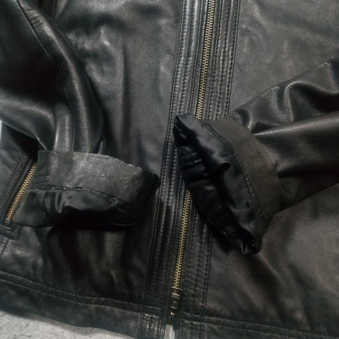 ブラックレーベルクレストブリッジ ライダース レザージャケット 革ジャン 春