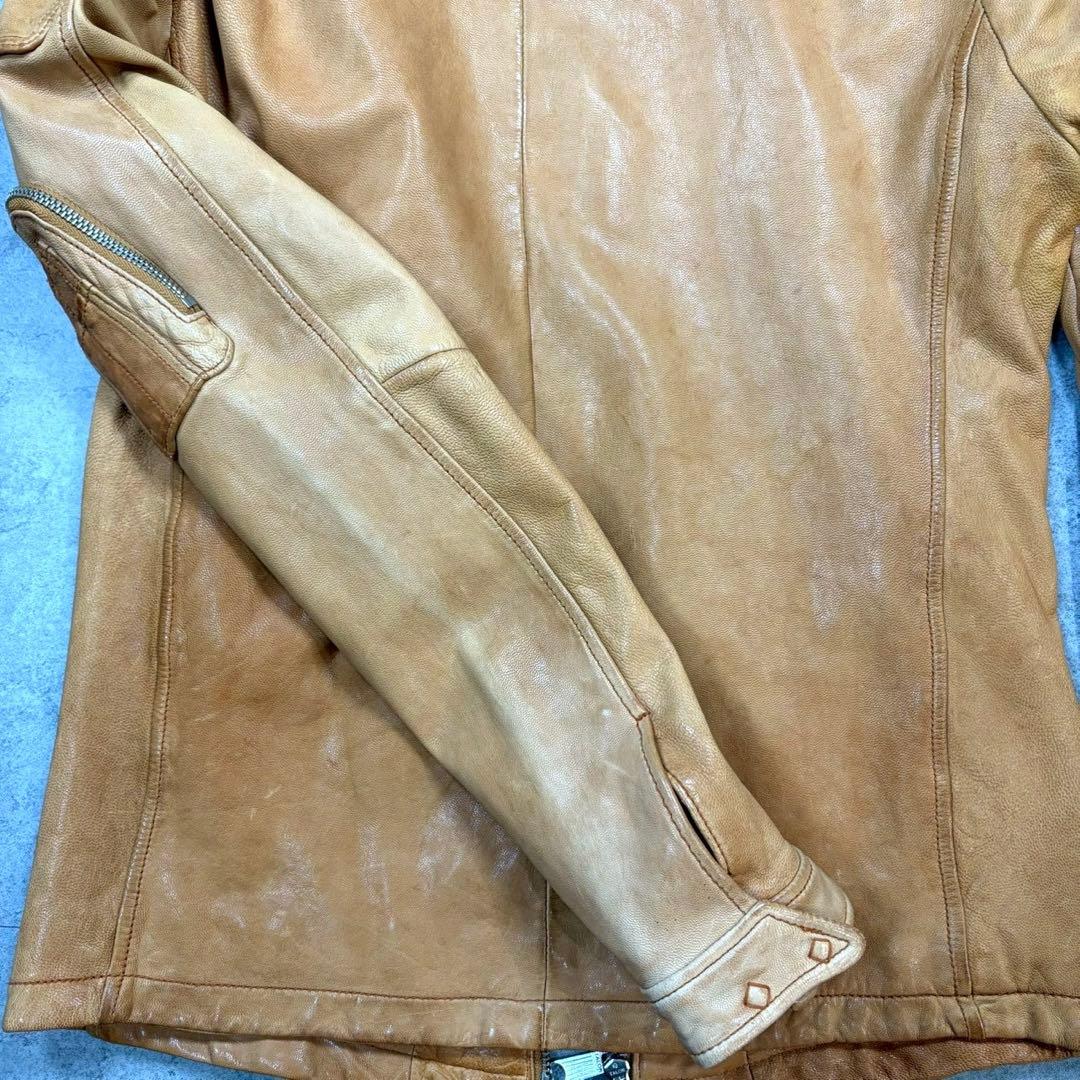 キャサリンハムネット/gimmick leather jacket/Y2K/山羊