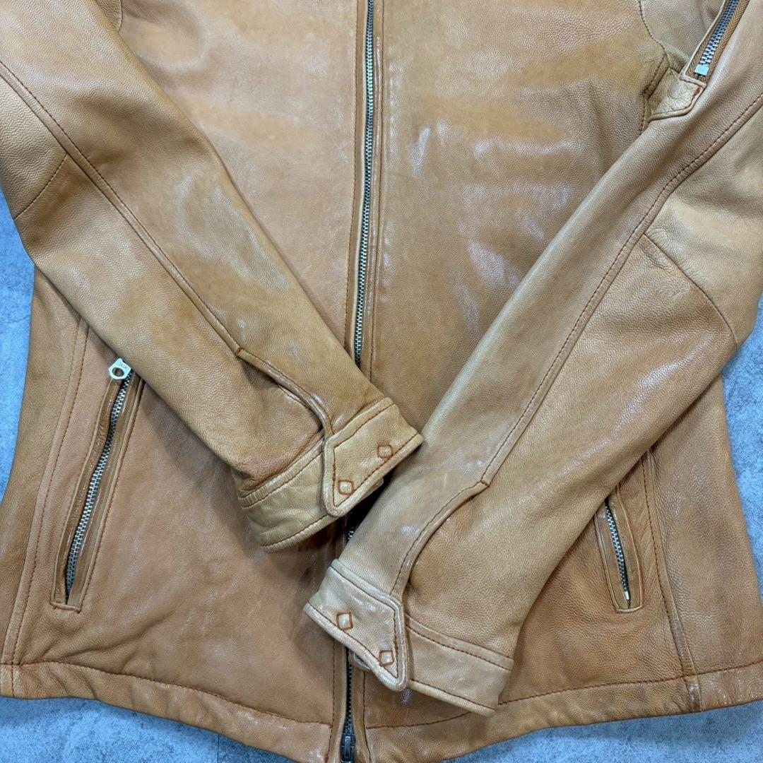 キャサリンハムネット/gimmick leather jacket/Y2K/山羊