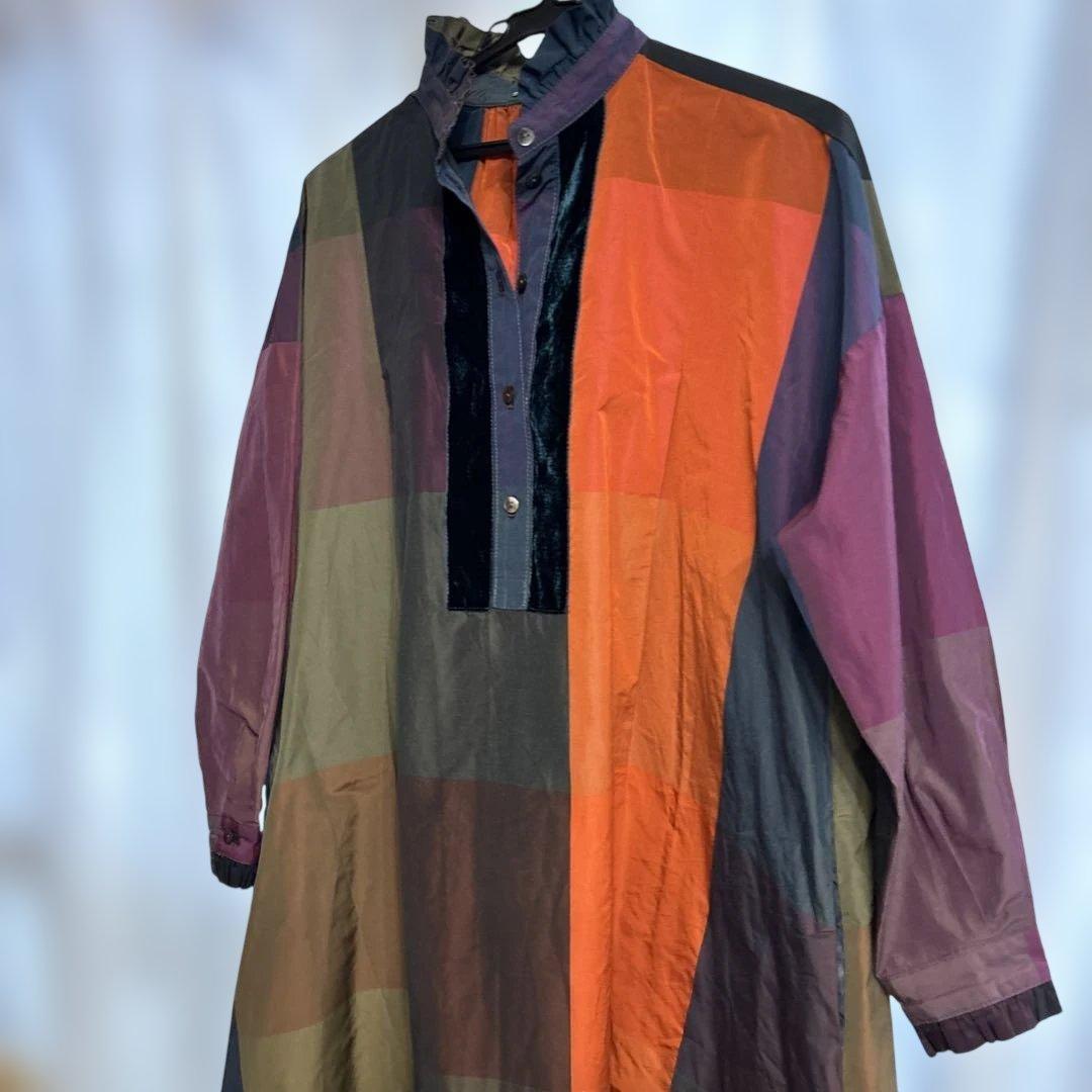 【極美品】デボンクール De bon coer イタリア製生地切替ワンピース